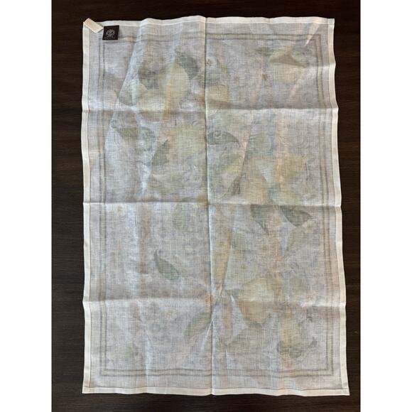 Linen Kitchen Tea Towel Lemon Tessitura Toscana Telerie Made in Italy - Picture 5 of 7